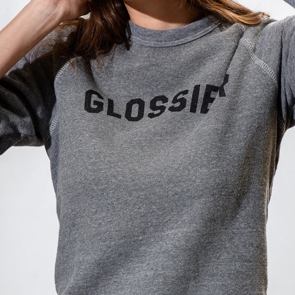 Glossier Sweatshirt - Gray XS - BNWT - Picture 1 of 4